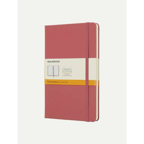 Taccuino Moleskine large a righe copertina rigida - rosa Rose