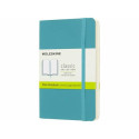 Taccuino Moleskine pocket a pagine bianche copertina morbida  - azzurro - Reef blue