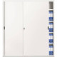 Armadio in metallo a porte scorrevoli 618 - 180x45x200 cm Tecnical 2 bianco