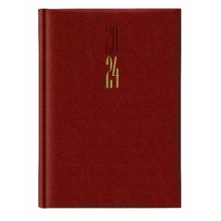 Agenda 2023 Giornaliera 14,5x20,5 cm S/D Madrid rosso inglese 0640SPEC-RI