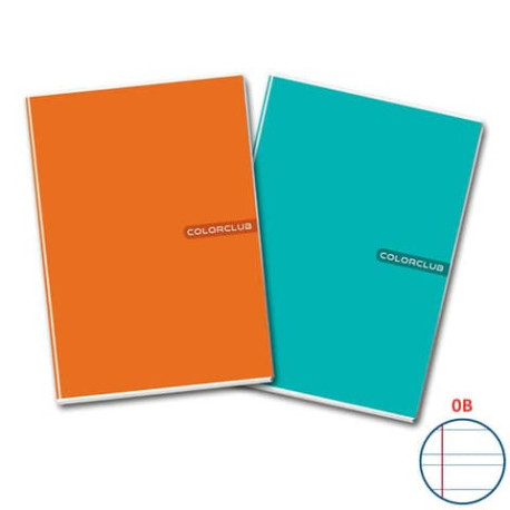 Maxi quaderno A4 copertina 200 gr/mq - 20+1 ff 80 gr/mq Colorclub righe B 5710