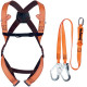 Kit anticaduta pronto all'uso Delta Plus arancio ELARA280V2