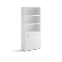 Contenitore alto con 2 ante legno basse 90x41,6H.211,7 cm LineKit bianco M1261XBI