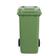 Bidone carrellato per raccolta differenziata 240 lt con coperchio PEHD Mobil Plastic verde chiaro - 